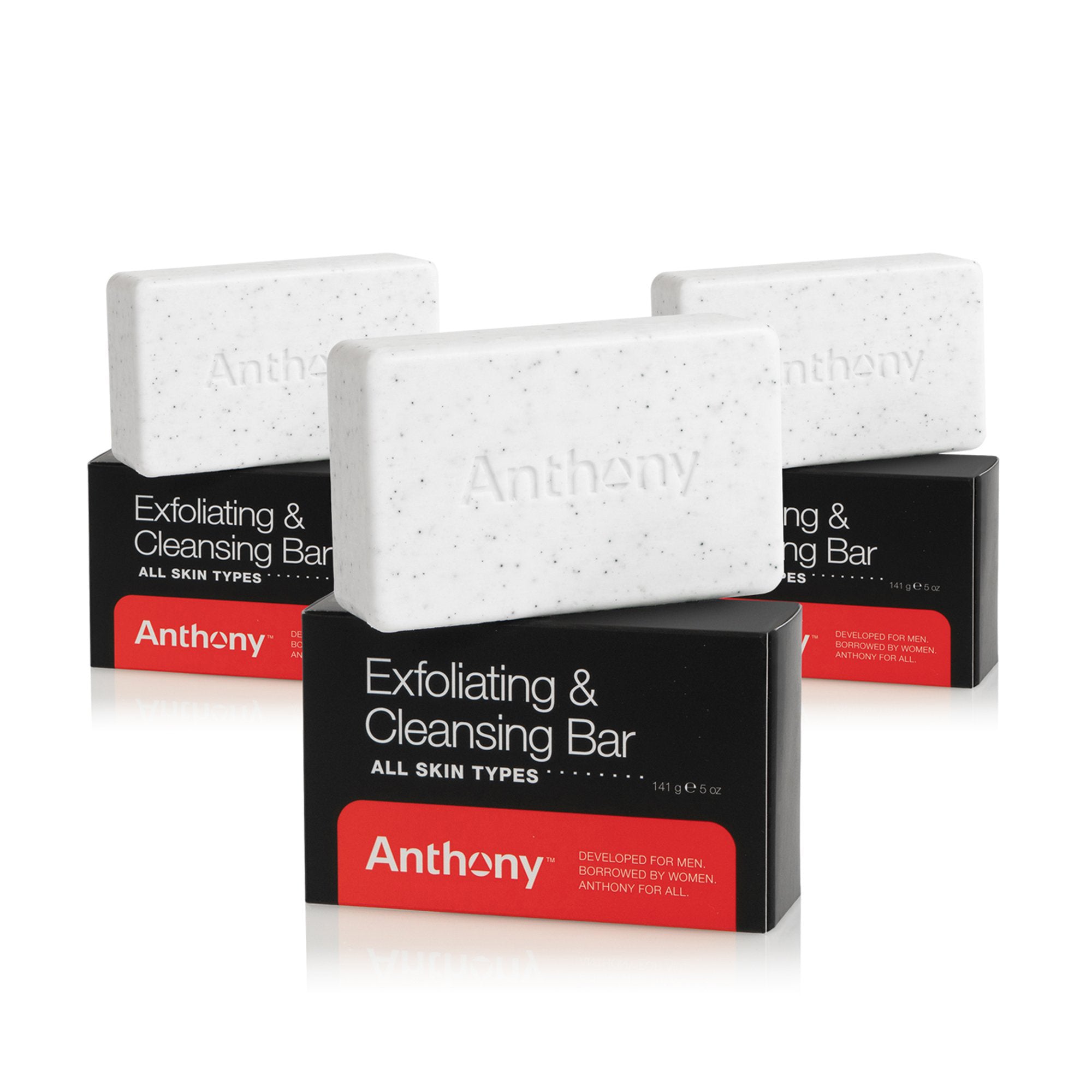 
                  
                    Exfoliating + Cleansing Bar 3-Pack ($60 Value)
                  
                