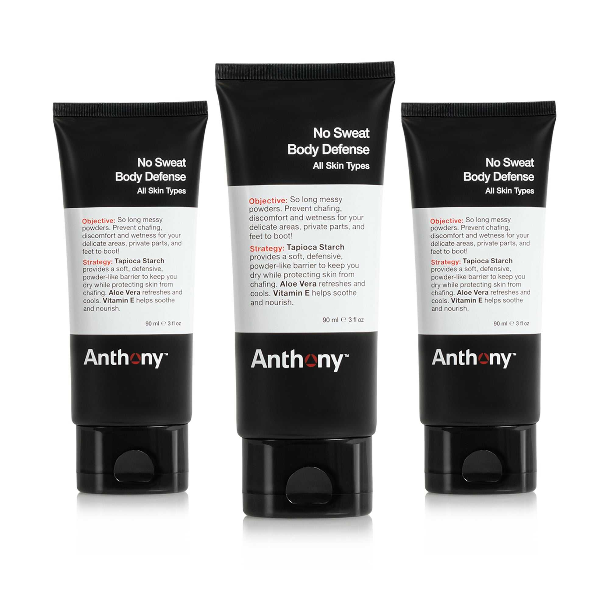 
                  
                    No Sweat Body Defense 3-Pack ($66 Value)
                  
                