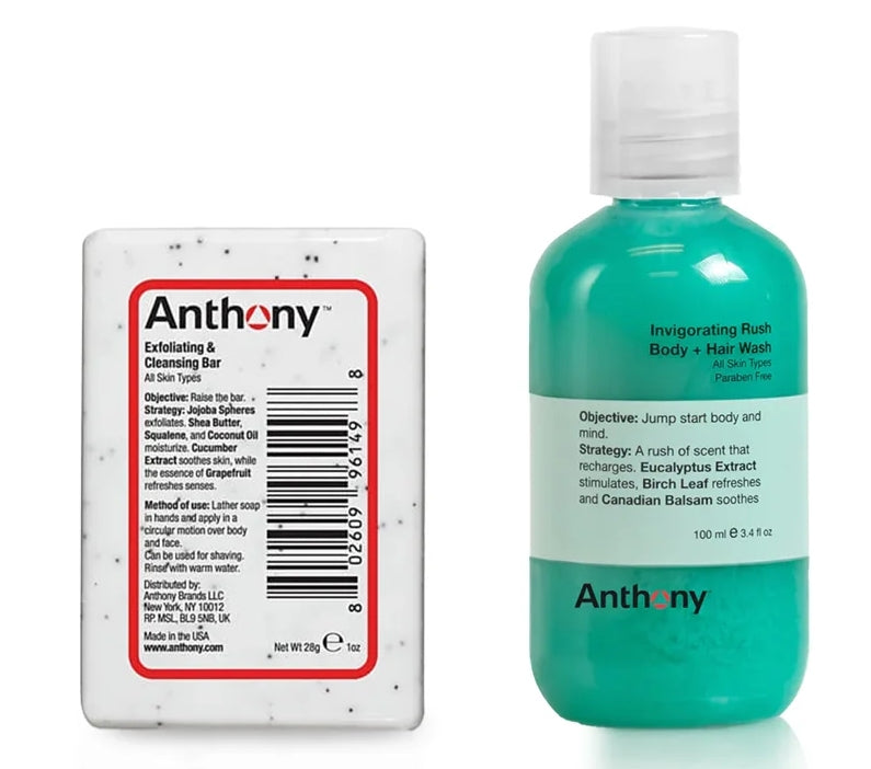 Anthony's Bar soap and Body wash 