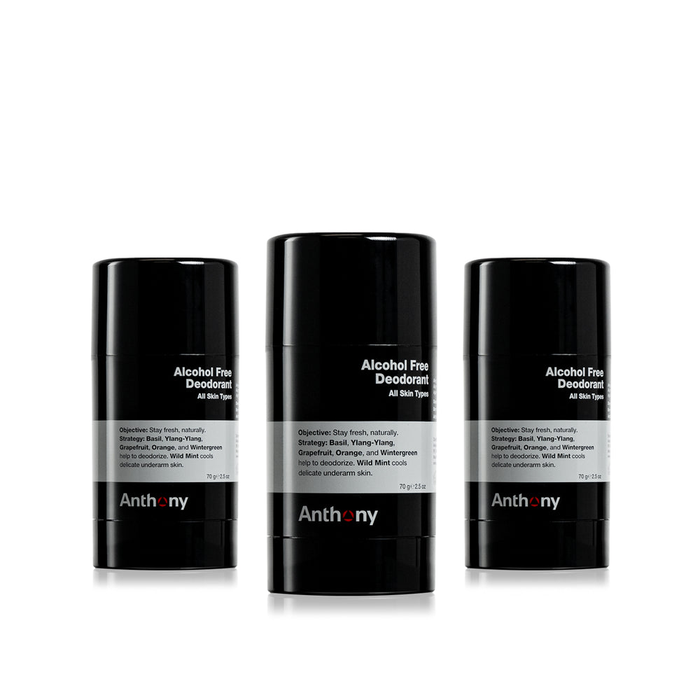 Natural Deodorant 3-Pack - Anthony Skincare For Men
