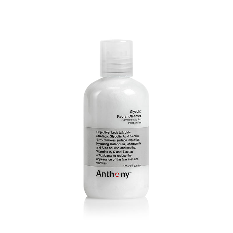 Glycolic Acid Facial Cleanser 4.2%  Sulfate-free Face wash - Anthony  Skincare For Men